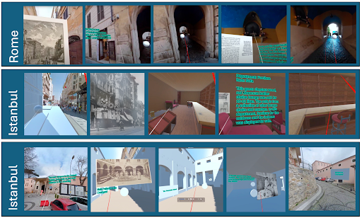 Visuals of prototypes from Rome and Istanbul
